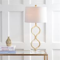 💡 jonathan y jyl3028a levi 31.5" goldleaf metal/crystal led table lamp: contemporary glam for bedroom, living room, office, college dorm logo