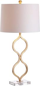 img 3 attached to 💡 JONATHAN Y JYL3028A Levi 31.5" GoldLeaf Metal/Crystal LED Table Lamp: Contemporary Glam for Bedroom, Living Room, Office, College Dorm