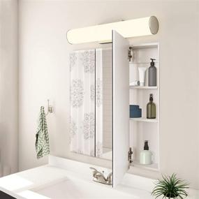 img 1 attached to 🏺 Design House 597484 Cyprus Medicine Cabinet Review: Fully Assembled Frameless Mirrored Tri-View Surface or Recessed Mount Bathroom Cabinet, 24.5 x 25