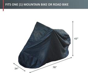 img 2 attached to 🚲 Formosa Covers Black Bike Storage Cover: Durable Indoor and Outdoor Bicycle Protection with Carrying Bag