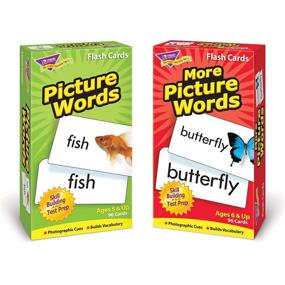 img 3 attached to 📚 Enhance Vocabulary Skills with TREND ENTERPRISES, INC. T-53906 Picture Words Skill Drill Flash Cards Assortment