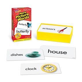 img 1 attached to 📚 Enhance Vocabulary Skills with TREND ENTERPRISES, INC. T-53906 Picture Words Skill Drill Flash Cards Assortment