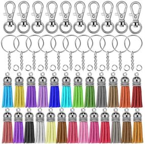 img 4 attached to Selizo 100Pcs Chain Tassel Keychain