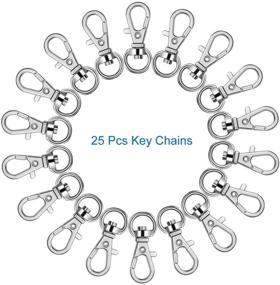 img 3 attached to Selizo 100Pcs Chain Tassel Keychain