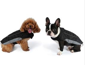 img 1 attached to 🐶 Morezi Waterproof Dog Warm Coats with Harness Hole - Jackets for Small and Medium Breed Puppies