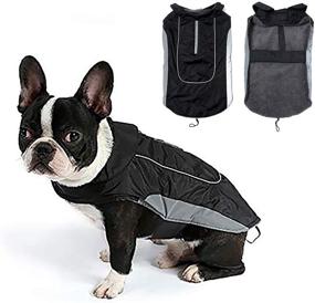 img 4 attached to 🐶 Morezi Waterproof Dog Warm Coats with Harness Hole - Jackets for Small and Medium Breed Puppies