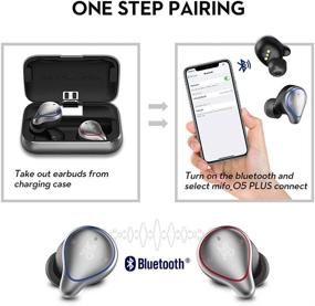 img 1 attached to Mifo O5 Plus Wireless Earbuds with 100 Hours Playback, Bluetooth 5.0 & 🎧 IPX7 Waterproof, Deep Bass Stereo Sound, Transparency Mode - Sports Earphones for In-Ear Headphones