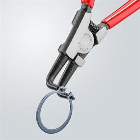 img 1 attached to 🔧 Наждачные пассы KNIPEX Tools 4621A21 6,75 дюймов черные - 90 градусов угловые, с прецизионным кованым наконечником, внешний захват, диаметр вала 3/4" - 2 23/64