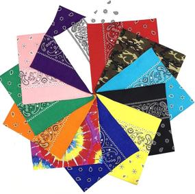 img 4 attached to 🧣 Versatile Bandana Multifunctional Headwear: Expand Your Styling Options with Assorted Handkerchief Designs