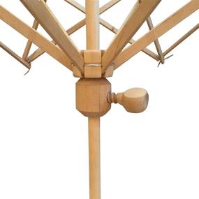 img 3 attached to 🧶 Optimal Performance: Premium Knitter Yarn Swift 24&#34; Umbrella Wooden Yarn Ball Winder - One Size Fits All