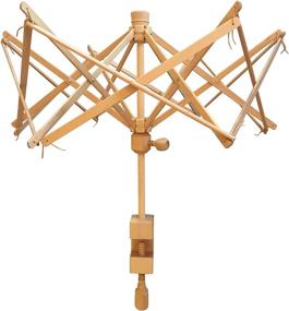 img 4 attached to 🧶 Optimal Performance: Premium Knitter Yarn Swift 24&#34; Umbrella Wooden Yarn Ball Winder - One Size Fits All