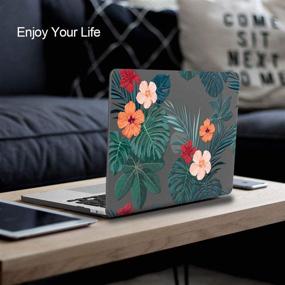 img 1 attached to 🌸 KKP MacBook Air 13 inch Case A1932 (New Ver 2018-2019 Release) with Keyboard Cover Screen Protector, 3D Flowers Pattern Hard Shell Case for MacBook Air 13 inch (F10)