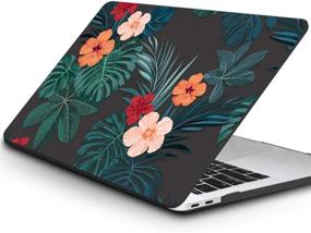 img 3 attached to 🌸 KKP MacBook Air 13 inch Case A1932 (New Ver 2018-2019 Release) with Keyboard Cover Screen Protector, 3D Flowers Pattern Hard Shell Case for MacBook Air 13 inch (F10)