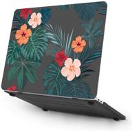 🌸 kkp macbook air 13 inch case a1932 (new ver 2018-2019 release) with keyboard cover screen protector, 3d flowers pattern hard shell case for macbook air 13 inch (f10) logo