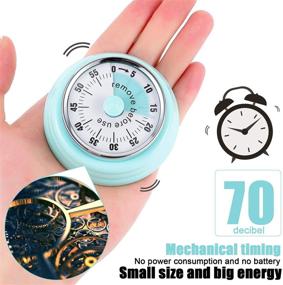 img 3 attached to 🕑 Green Battery-Free Magnetic Kitchen Timer for Cooking, Learning, Baking, Exercise, and More - Beautiful, Easy-to-Use Time Manager