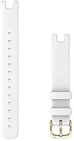 img 1 attached to Garmin Replacement Accessory Band For Lily GPS Smartwatch - White Italian Leather