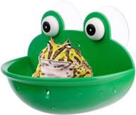 🐸 amphibian aquatic frog habitat, cute fish tank decoration for small aquatic animals like frogs, toads, geckos, tadpoles, and turtles logo