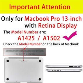 img 3 attached to Sykiila For Older MacBook Pro 13 Inch With Retina Display Case For Model A1425 / A1502 Sleeve &Amp