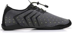 img 1 attached to Cheston Barefoot Quick Water All Black Men's Athletic Shoes: Ultimate Comfort and Style