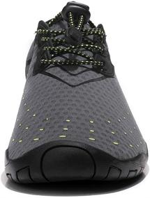 img 2 attached to Cheston Barefoot Quick Water All Black Men's Athletic Shoes: Ultimate Comfort and Style