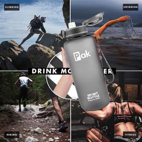 img 1 attached to 🧗 Pak Hiking Water Bottle | Camping & Outdoor Use | Plastic Material | Large Capacity & Wide Mouth | BPA Free | Workout & Lightweight Design