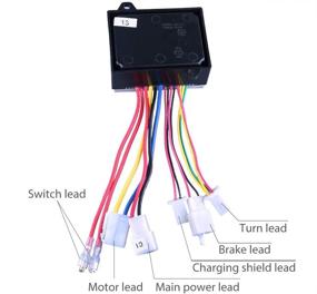 img 2 attached to LotFancy 24V Controller with 4-Wire Throttle: Compatible with Razor E200, E300, MX350, MX400 Dirt Rocket, Pocket Rocket, Pocket Mod, RX200