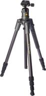 vanguard veo 2 204ab black aluminum travel tripod with veo 2 bh-45 ball head: ideal for sony, nikon, canon, fujifilm mirrorless, compact system camera (csc), dslr photography logo