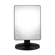 🪞 conair reflections led lighted vanity makeup mirror, black finish with touch screen, 1x magnification - 1.0 count logo