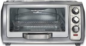 img 4 attached to Hamilton Beach Sure-Crisp 31523 Air Fryer Toaster Oven | Easy Reach Door | Stainless Steel