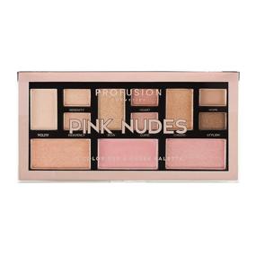 img 4 attached to Profusion Cosmetics Mini Artistry Palette: Skin-friendly Light and Soft 12 Shade Eyeshadow & Blush Palette with Multi-finish Eyeshadows, High-shine Highlighter, and Blendable Blush