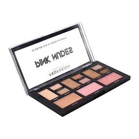 img 2 attached to Profusion Cosmetics Mini Artistry Palette: Skin-friendly Light and Soft 12 Shade Eyeshadow & Blush Palette with Multi-finish Eyeshadows, High-shine Highlighter, and Blendable Blush