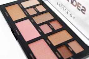 img 1 attached to Profusion Cosmetics Mini Artistry Palette: Skin-friendly Light and Soft 12 Shade Eyeshadow & Blush Palette with Multi-finish Eyeshadows, High-shine Highlighter, and Blendable Blush