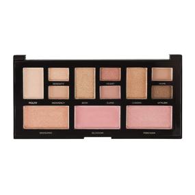 img 3 attached to Profusion Cosmetics Mini Artistry Palette: Skin-friendly Light and Soft 12 Shade Eyeshadow & Blush Palette with Multi-finish Eyeshadows, High-shine Highlighter, and Blendable Blush