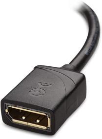 img 1 attached to 💻 Cable Matters Mini DisplayPort to DisplayPort Adapter (Mini DP to DP) - Black, 4K & Thunderbolt 2 Compatible