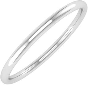 img 4 attached to 💍 Timeless Elegance: 14K Gold 1.5mm Plain Wedding Band