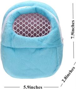 img 1 attached to 🐹 DETOP Hamster Carrier Bag: Portable Breathable Outgoing Bag for Small Animals like Hedgehog, Sugar Glider, Squirrel, Guinea Pig