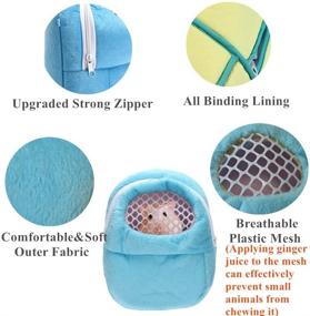 img 3 attached to 🐹 DETOP Hamster Carrier Bag: Portable Breathable Outgoing Bag for Small Animals like Hedgehog, Sugar Glider, Squirrel, Guinea Pig