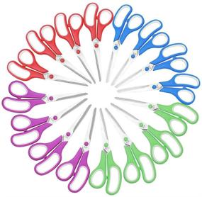 img 4 attached to ✂️ Comfort Grip 16 Pack CCR Scissors: Ergonomic Handles for Effortless Cutting