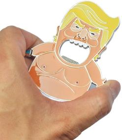 img 2 attached to 🍼 Trump Baby Balloon Shaped Magnetic Bottle Opener: Funny Angry Baby Donald Trump Fridge Magnet Sticker—4 inches High! Ideal Anti Donald Trump Gag Gift