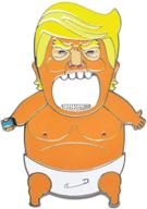 🍼 trump baby balloon shaped magnetic bottle opener: funny angry baby donald trump fridge magnet sticker—4 inches high! ideal anti donald trump gag gift logo