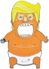 img 4 attached to 🍼 Trump Baby Balloon Shaped Magnetic Bottle Opener: Funny Angry Baby Donald Trump Fridge Magnet Sticker—4 inches High! Ideal Anti Donald Trump Gag Gift