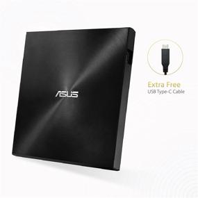 img 2 attached to 📀 ASUS ZenDrive Black 13mm External 8X DVD/Burner Drive with M-Disc Support, Compatible with Mac, Windows, and Nero BackItUp for Android Devices (USB 2.0 & Type-C Cables Included)