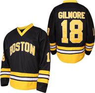 🏒 authentic mens boston happy gilmore 18 adam sandler 1996 movie ice hockey jersey: superior stitching & quality logo