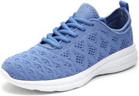 img 4 attached to Joomra Women Lightweight Sneakers: Trendy Athletic Shoes with 3D Woven Design