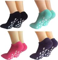 🧦 lantee non slip skid proof women's ankle hospital socks - low cut, no show with grips логотип