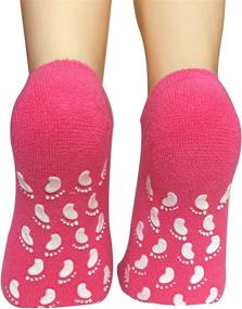 img 2 attached to 🧦 Lantee Non Slip Skid Proof Women's Ankle Hospital Socks - Low Cut, No Show with Grips