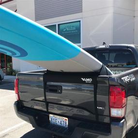 img 1 attached to 🏄 Vamo Longboard SUP Stand Up Paddle Board Truck Tailgate Surf Pad - 30 Inch Wide Truck SUP Surfboard Pad