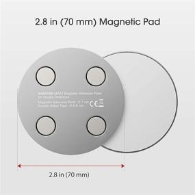 img 2 attached to 5-Pack Magnetic Smoke Detector Mount, Strong Magnetic Adhesive Pads, Ø 2.8 in - No Drilling or Screws Required, MA02