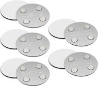5-pack magnetic smoke detector mount, strong magnetic adhesive pads, ø 2.8 in - no drilling or screws required, ma02 logo