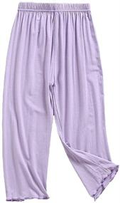 img 4 attached to 👧 Toddler Girls' Elastic Bloomers Trousers in Pants & Capris - Digirlsor Girls' Clothing